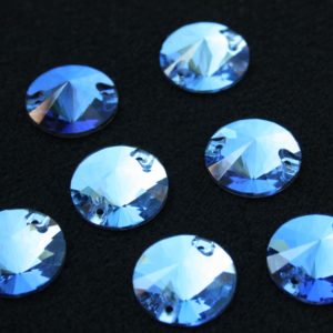 Sapphire színű kör alakú kristály