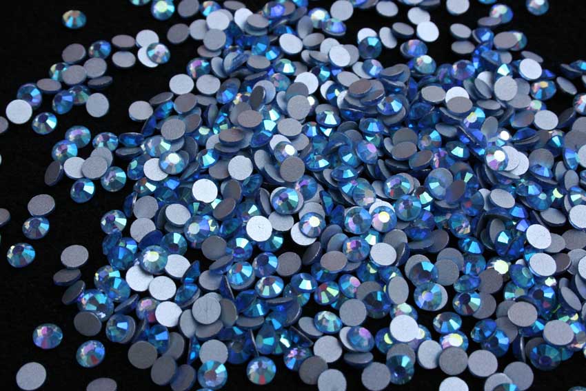 Light Sapphire AB ragasztható kristálykő