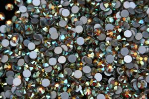 Golden Red AB ragasztható kristálykő