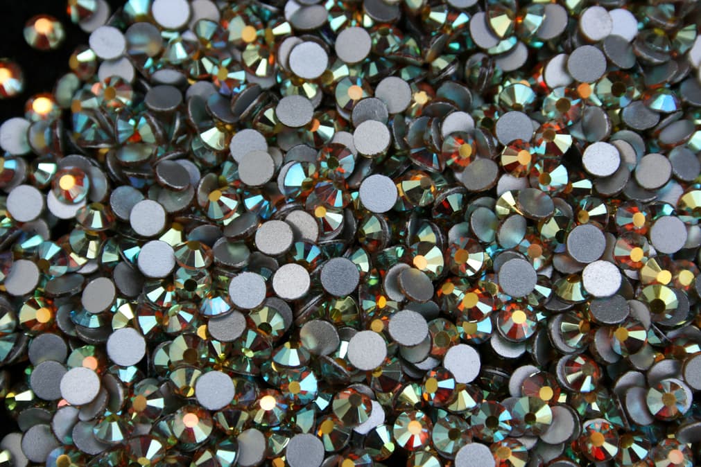 Golden Red AB ragasztható kristálykő