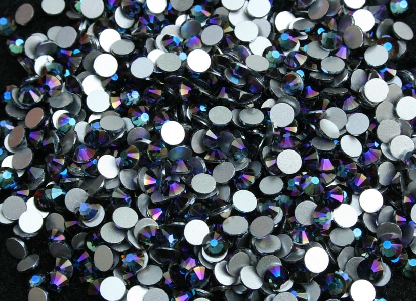 Shiny Purple ragasztható kristálykő