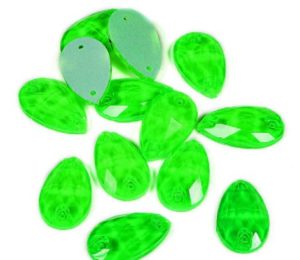 Neon Green színű csepp alakú kristály