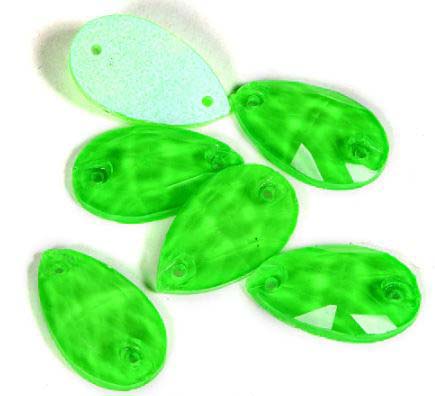 Neon Green színű csepp alakú kristály