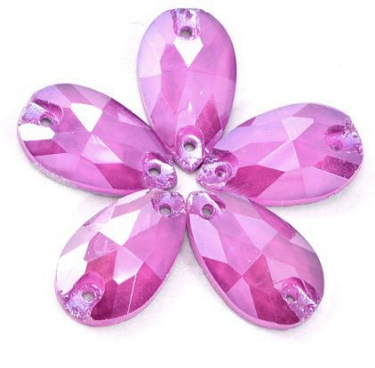 Rose Opal színű csepp alakú kristály