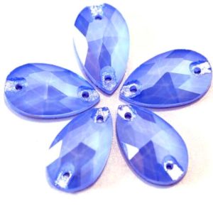 Sapphire Opal színű csepp alakú kristály