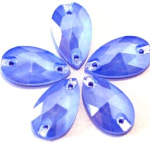 Sapphire Opal színű csepp alakú kristály