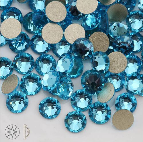 Xirius Aquamarine ragasztható kristálykő