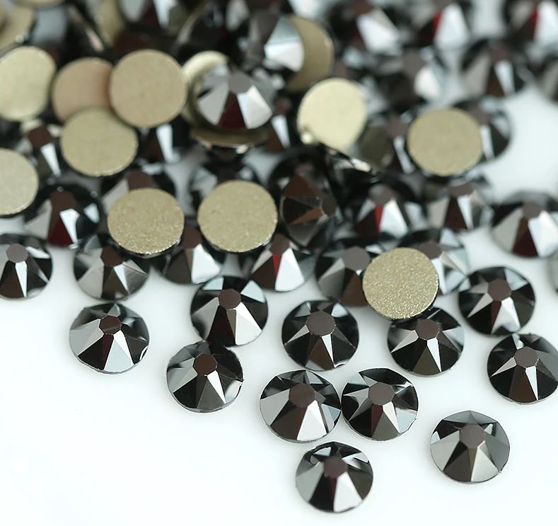 Xirius Jet Hematite ragasztható kristálykő