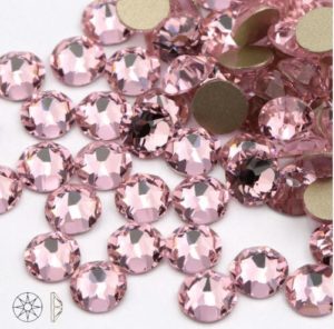 Xirius Light Rose ragasztható kristálykő