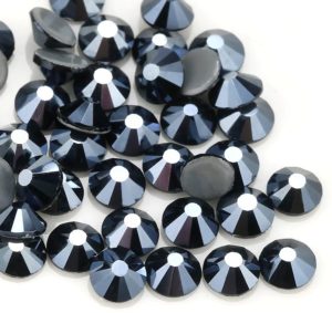 Shiny Black prémium vasalható kristálykő