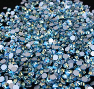 Aquamarine Shimmer ragasztható kristálykő