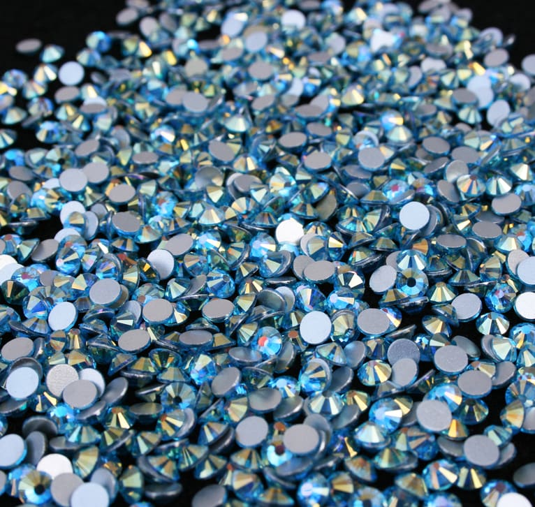 Aquamarine Shimmer ragasztható kristálykő