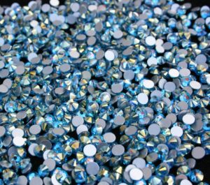 Aquamarine Shimmer ragasztható kristálykő