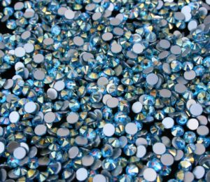 Aquamarine Shimmer ragasztható kristálykő