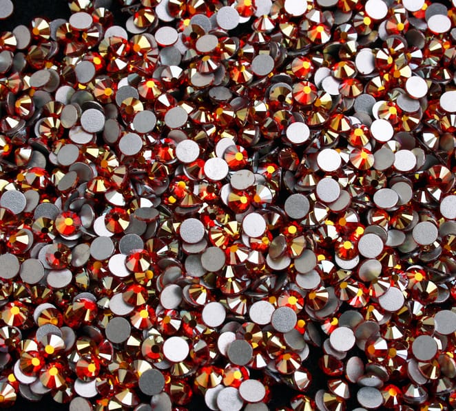 Light Siam Shimmer ragasztható kristálykő