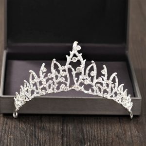 Klasszikus kristályköves esküvői tiara