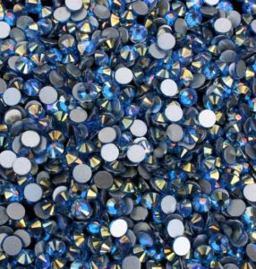 Capri Blue Shimmer ragasztható kristálykő