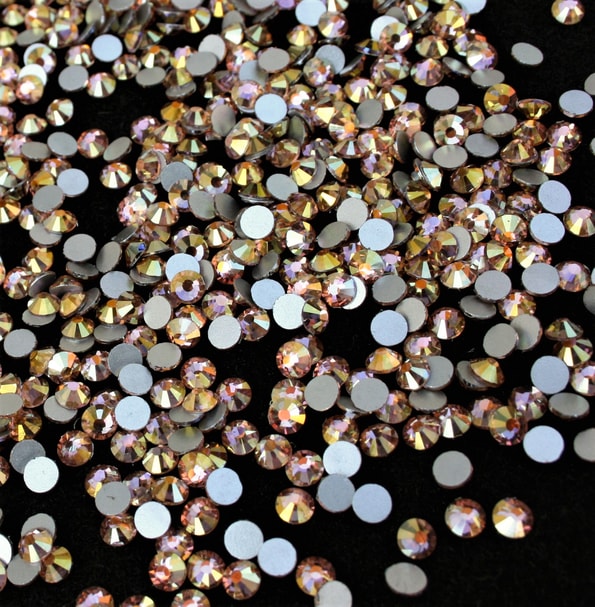 Light Peach Shimmer strassz