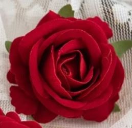 Tűzhető textil rózsa hajdísz - több színben