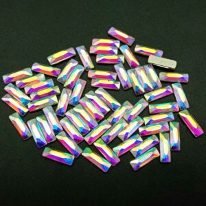 Strassz, ragasztható formakő Crystal AB színben