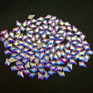 Strassz, ragasztható formakő Crystal AB színben