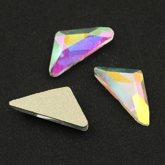 Strassz, ragasztható formakő Crystal AB színben