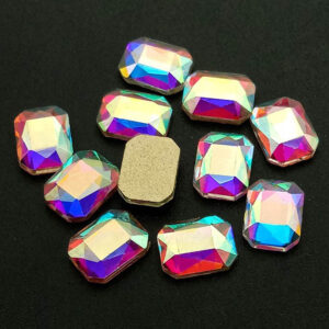 Strassz, ragasztható formakő Crystal AB színben