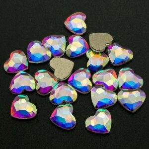 Strassz, ragasztható formakő Crystal AB színben