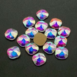 Strassz, ragasztható formakő Crystal AB színben