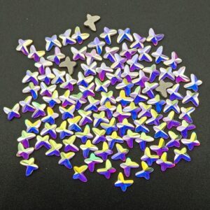 Strassz, ragasztható formakő Crystal AB színben