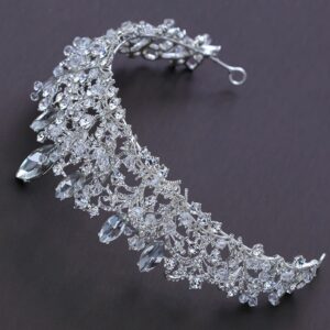 Kristályköves esküvői korona