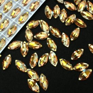 Sunshine színű zabszem alakú kristály