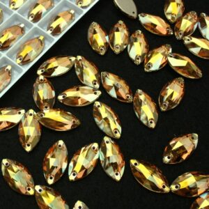 Sunshine színű zabszem alakú kristály