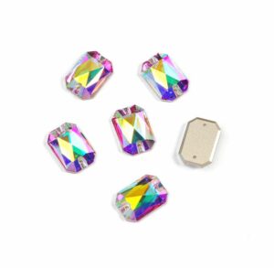 Crystal AB színű téglalap alakú kristály