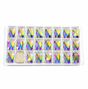 Crystal AB színű téglalap alakú kristály