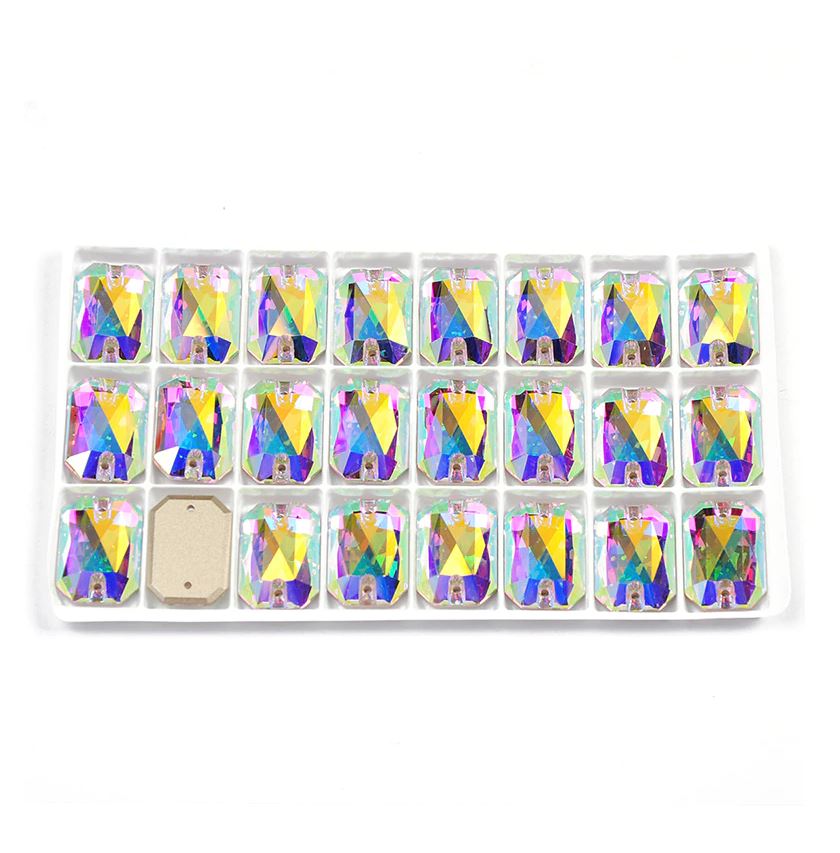 Crystal AB színű téglalap alakú kristály