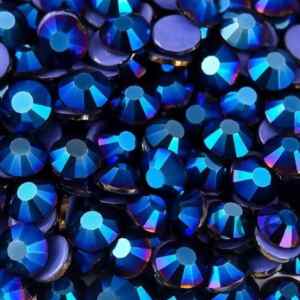 Metallic Blue prémium vasalható kristálykő