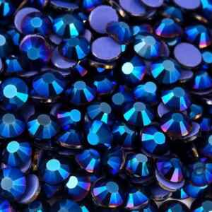 Metallic Blue prémium vasalható kristálykő