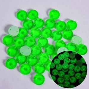 Neon Green színű kör alakú kristály