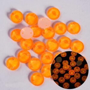 Neon Orange színű kör alakú kristály