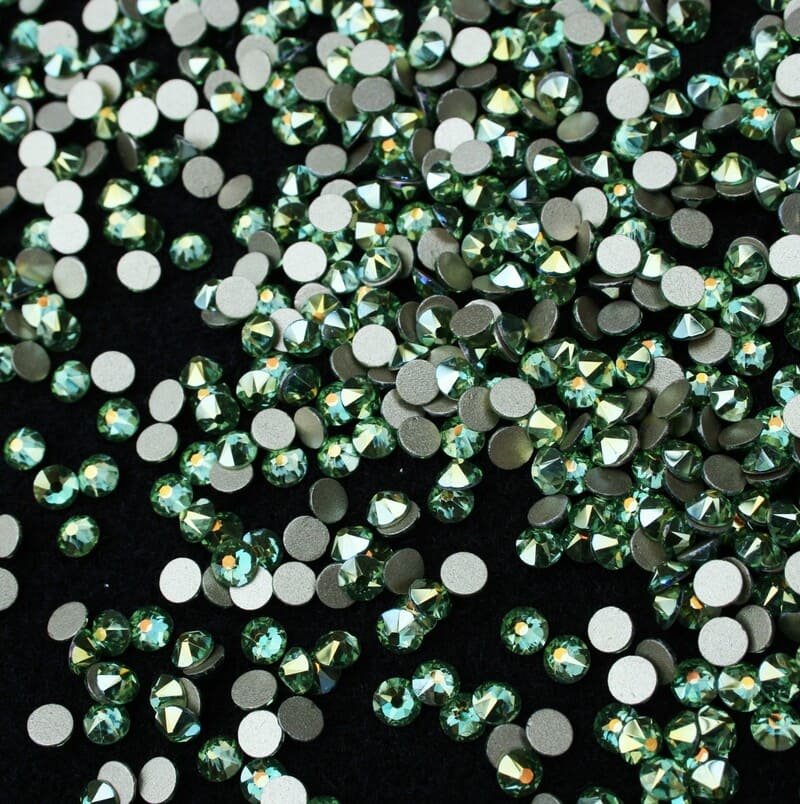 Xirius Peridot Shimmer ragasztható kristálykő