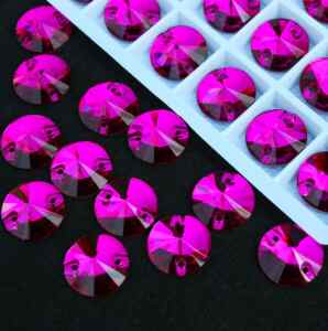 Fuchsia színű kör alakú kristály