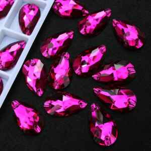 Fuchsia színű csepp alakú kristály
