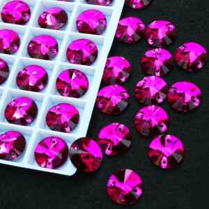 Fuchsia színű kör alakú kristály