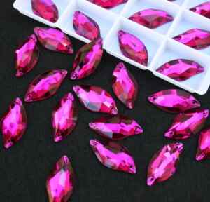 Fuchsia színű levél alakú kristály