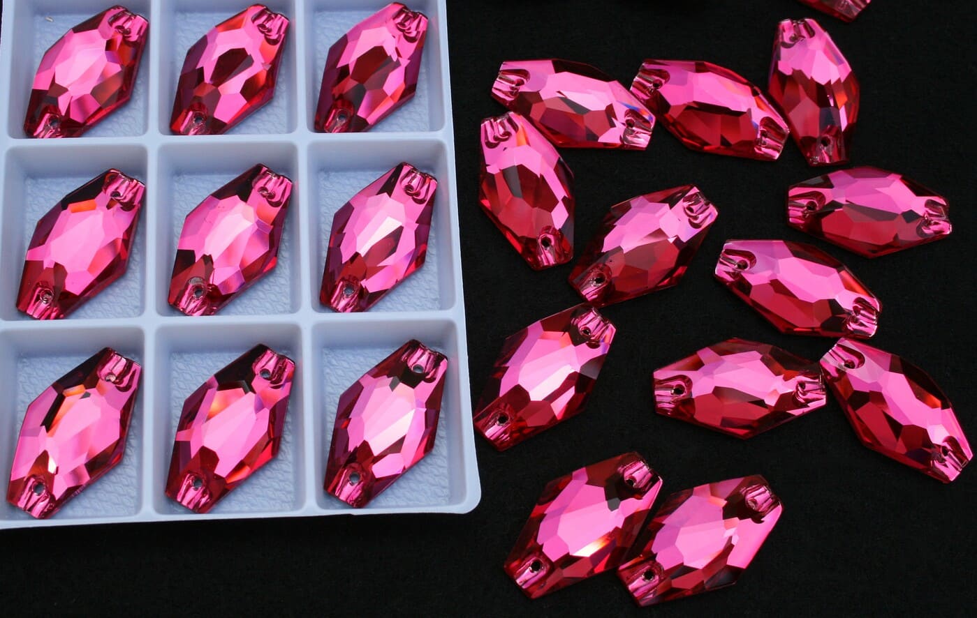 Rose színű hexagon alakú kristály - Kristály Kuckó Rose színű hexagon alakú kristály