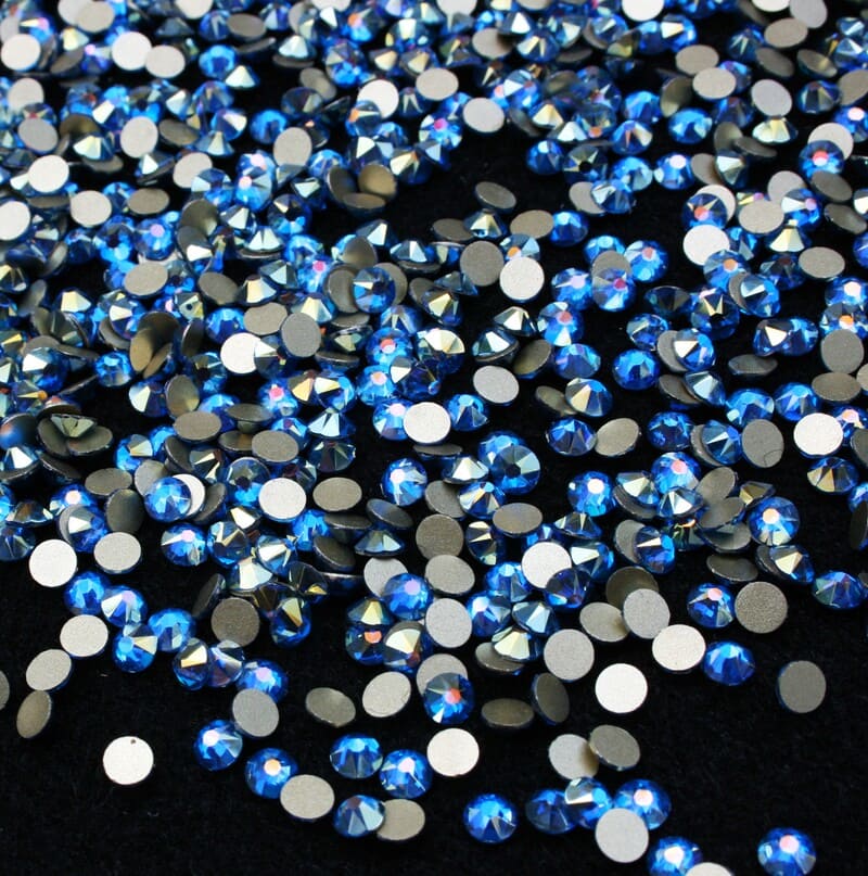 Xirius Capri Blue Shimmer ragasztható kristálykő