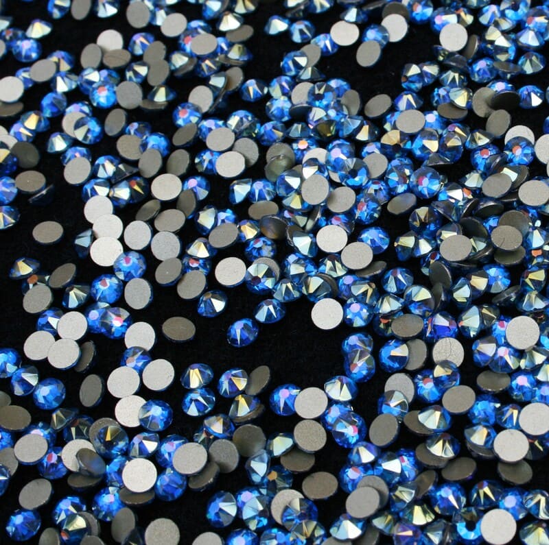 Xirius Capri Blue Shimmer ragasztható kristálykő