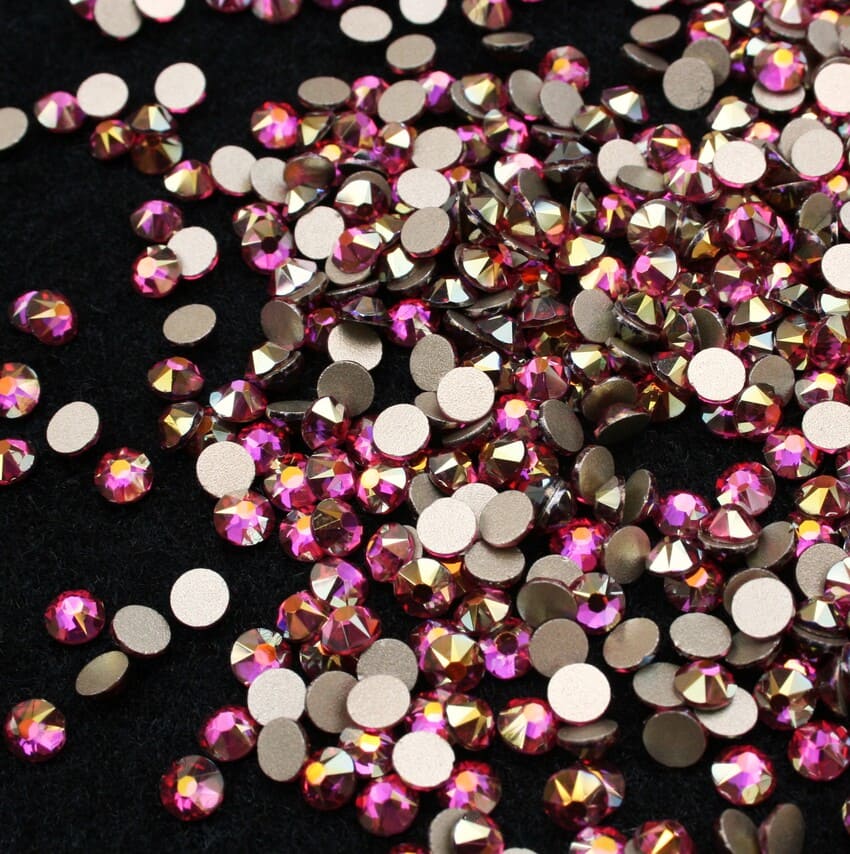 Xirius Light Pink Shimmer ragasztható kristálykő