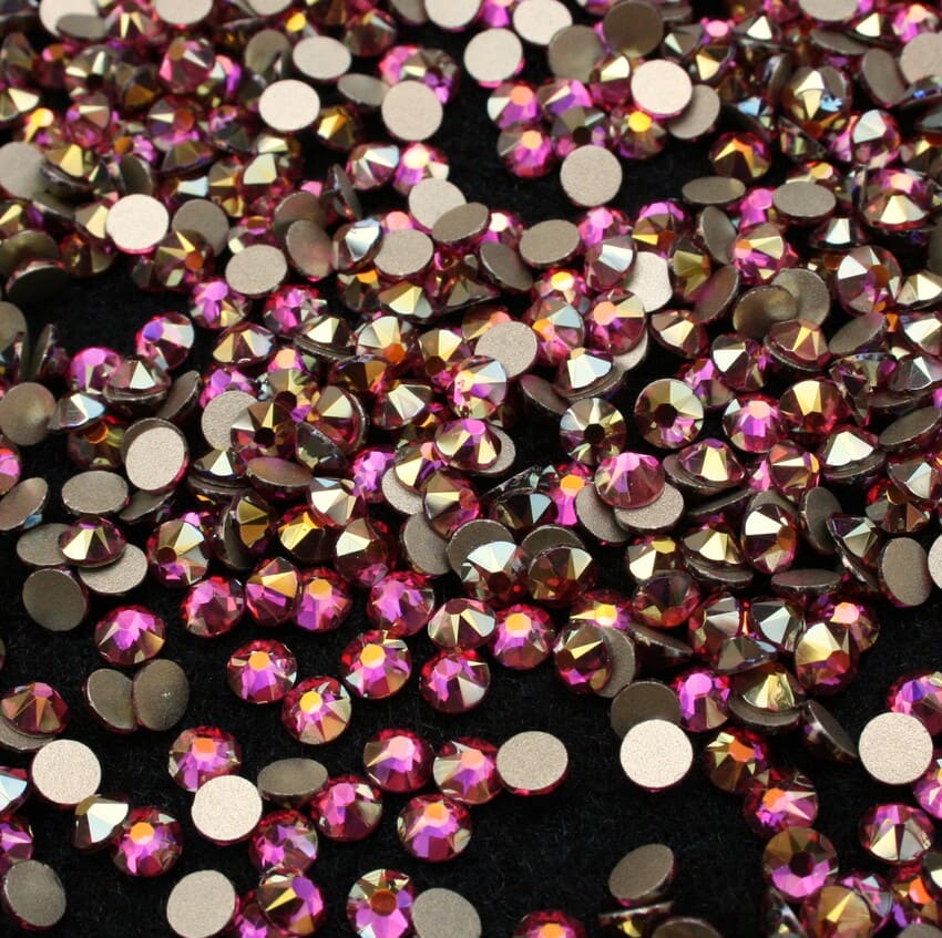 Xirius Light Pink Shimmer ragasztható kristálykő